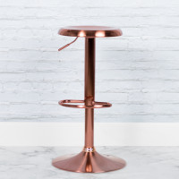 Flash Furniture CH-181220-RG-GG Madrid Series Adjustable Height Retro Barstool in Rose Gold Finish 